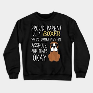 Proud Parents of Boxer Pet Lover Crewneck Sweatshirt
